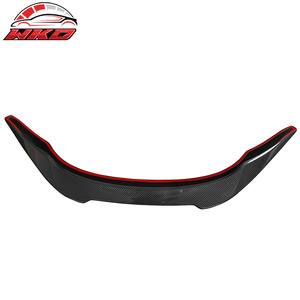 Convient pour Toyota GR Supra A90 A91 2020-2026 Aileron de coffre style V Noir brillant Fibre de carbone sèche - Product Image 3