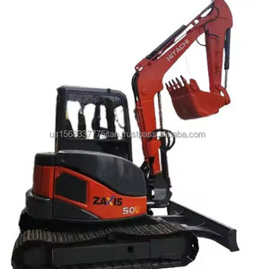 Mini pelleteuse Caterpillar ZX50U de 5 tonnes d'occasion Petite pelleteuse sur chenilles avec composants centraux-Pompe à moteur hydraulique Hitachi Components - Product Image 1