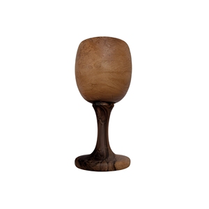 Copa de Vino de Madera Natural Hecha a Mano, Moderna, con Capacidad de 250 ml, Opción de Logotipo Personalizado, Construcción de Madera Sólida para Fiestas - Product Image 1