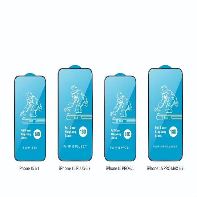 High Quality 18D Clear 3D Airbag Tempered Glass Screen Protector Shockproof for iPhone 14 Pro Mobile Phone