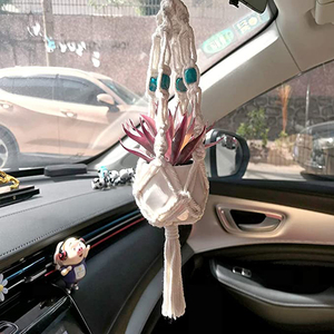 Dropshipping Mini Plant Hangers Rear View Mirror Hanging Planter Decorations for Car Home Garden <b>Decor</b> Supplies - Product Image 4