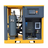 Compresseur d'air à vis à aimant permanent, refroidi par air, lubrifié à l'huile, 30 CV, 22 kW, 8 bars, de qualité commerciale, à prix réduit