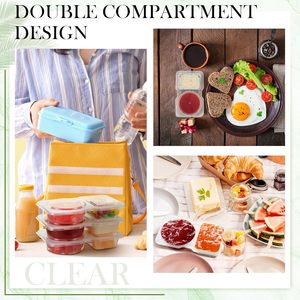 Couvercle de bol en plastique PP biodégradable de petite taille, personnalisable pour la restauration, coupelle à sauce jetable recommandée, compatible micro-ondes - Product Image 5