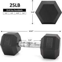 APEXHQ Precio de Fábrica al por Mayor, Equipo de Gimnasio de Alta Calidad con Revestimiento, Mancuernas de Goma de 5 a 40 kg, 90 lb