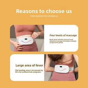 Ceinture chauffante manuelle à piles pour soulager les douleurs menstruelles <span class=keywords><strong>et</strong></span> abdominales – Compresse chaude pour le ventre <span class=keywords><strong>et</strong></span> l'utérus - Product Image 3