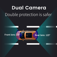 Caméra de tableau de bord P85 à double objectif 2k 4g avec suivi Gps Wifi Fit 9-16v Power and Fit the Max 128g Card 4g Live Streaming Car Camera 4g