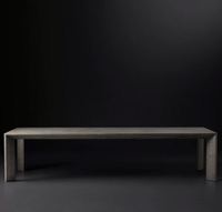 Table à manger extensible rectangulaire en chêne massif recyclé HLM36, style ferme moderne, personnalisable, 10 places, différentes finitions