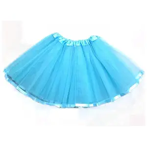 Высококачественное заводское детское балетное платье из тюля для танцев с цветочной кромкой для выступления