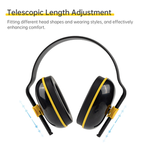 轻型防噪音耳罩 建筑用安全听力保护器 - Product Image 1