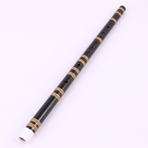 Flûte transversale <span class=keywords><strong>en</strong></span> <span class=keywords><strong>bambou</strong></span> noir <span class=keywords><strong>en</strong></span> gros, un ensemble d'instruments de musique, idéale pour les débutants - Product Image 2
