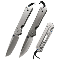 Vente en gros de couteau pliant EDC en acier 5Cr13, manche en acier inoxydable, petit couteau de poche pliant pour le camping, la survie et la randonnée