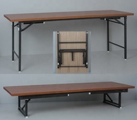 Table de réunion pliable en nid d'abeille, résistante au feu, avec cadre métallique, pour la maison, le bureau et les conférences – Vente chaude au Japon
