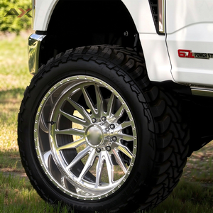 Jantes en aluminium forgées sur mesure 20x12 24x14 26x14 polies multi-rayons 8x170 8x165.1 pour Ford F250 F350 RAM 2500 3500 Camion rehaussé - Product Image 1