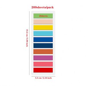 Personnalisez des notes autocollantes transparentes, marqueurs de livres adhésifs, onglets transparents pour la lecture, papeterie mignonne et kawaii. - Product Image 3