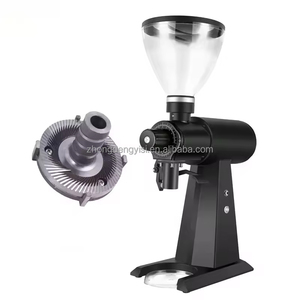 Moulin à café électrique professionnel commercial de 98 mm avec broyeur à meules, moteur haute puissance 1000 W, acier inoxydable, capacité de production de 24 kg/h - Product Image 1