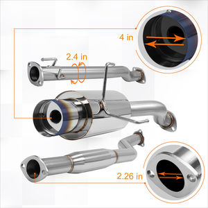 ชุดท่อไอเสียแบบ Single Path Exhaust Muffler Catback ขนาดปลายท่อ 4 นิ้ว สำหรับรถยนต์ฮอนด้า ซีวิค ซี รุ่น EP3 HB ปี 2002-2005 - Product Image 6