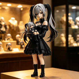 Action Figure in PVC Personalizzate OEM all'Ingrosso, Stile Gotico Scuro Loli, <span class=keywords><strong>Anime</strong></span> da Collezione - Product Image 4