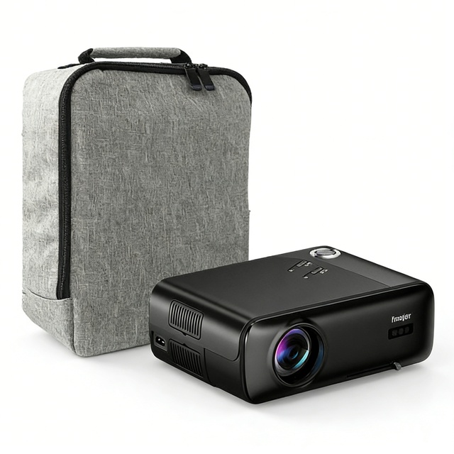2026 Linux Auto Focus Projector 1600 ANSI Lumens 1080p 4K Support 4D Keystone HIFI Stereo 8W Speaker 4-core CPU Dual-Band WiFi