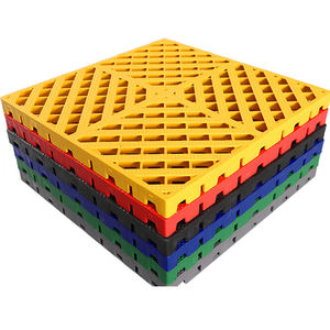 Carreaux de sol modulaires en plastique ventilés pour garage, très résistants - Product Image 6