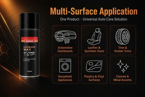 SANVO Cire en spray pour l'intérieur des pneus 450ml Kit Cire pour tableau de bord et pneus Polissage intérieur <span class=keywords><strong>voiture</strong></span> Brillance des pneus Vente en gros OEM - Product Image 3