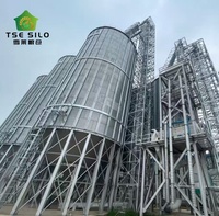 Silo à fond trémie en acier galvanisé pour le stockage de maïs, de soja et de tourteaux de soja pour l'alimentation du bétail et les usines d'aliments pour animaux