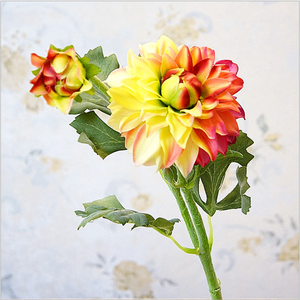 ดอกไม้ดอกรักเร่ประดิษฐ์สัมผัสได้จริง<span class=keywords><strong>2</strong></span>หัวสำหรับตกแต่งงานแต่งงานคริสต์มาสดอกไม้ประดิษฐ์สีชมพูเบอร์กันดีสำหรับหลุมฝังศพ - Product Image 4