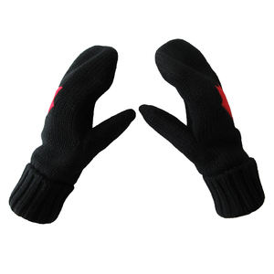 Akrilik örme özel Logo Polar Polar astar eldivenler kanada akçaağaç yaprağı eldiven - Product Image 6