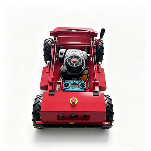 Livraison gratuite - Tondeuse à gazon télécommandée sur chenilles avec moteur à essence Loncin 224Cc 7Hp et lame tranchante - Product Image 4
