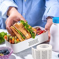 Etiquetas Adhesivas Térmicas para Alimentos de Panadería Casera, Etiquetas de Ingredientes para Panadería Casera, para Inspección de Cocina Doméstica