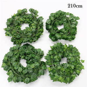 200cm plantes Artificielles Creeper vert feuille <span class=keywords><strong>Lierre</strong></span> vigne Pour La Maison Décoration De Mariage fleur en gros - Product Image 3