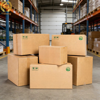 Boîte d'expédition en carton ondulé pour l'emballage logistique, solide, durable, taille personnalisée, vente en gros d'usine