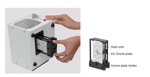Purificateur d'air commercial détachable 4000 mg/h pour l'élimination des odeurs dans les maisons, garages, hôtels, fermes, voitures, animaux domestiques – Générateur d'ozone portable - Product Image 4