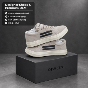 Zapatos de Diseñador de Lujo para Hombre y Mujer, Zapatos Deportivos Casuales de Gamuza Gris de Alta Calidad, Zapatillas Nuevas - Product Image 1
