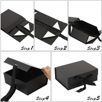 Boîte cadeau rigide personnalisée, écologique, recyclable, pliable, avec fermeture magnétique, pour l'expédition, avec ruban et nœud, pour bougies, cadres photo