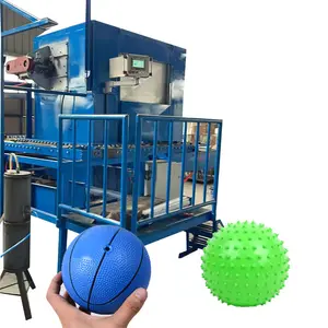 Linea di produzione automatica di calcio dello stampaggio della palla che fa la macchina dello stampaggio rotazionale del Pvc