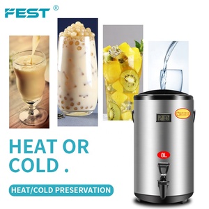 버블 티 용기 버블 티 장비 밀크 티 워머 버킷 스테인레스 스틸 <span class=keywords><strong>2</strong></span> 층 단열 배럴 <span class=keywords><strong>2</strong></span> 갤런 - Product Image 6