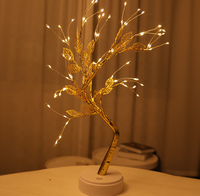 Lampu pohon LED untuk dekorasi ruang meja dekorasi Natal tanaman dalam ruangan lampu pohon pohon Willow