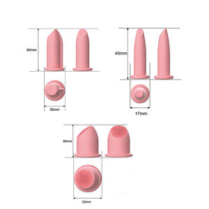 Ventes chaudes Corps Soins de Santé Massage 3 Tasses Silicone Visage Ventouses Ensemble Écologique Visage Lifter Masseur Rouleau - Product Image 5