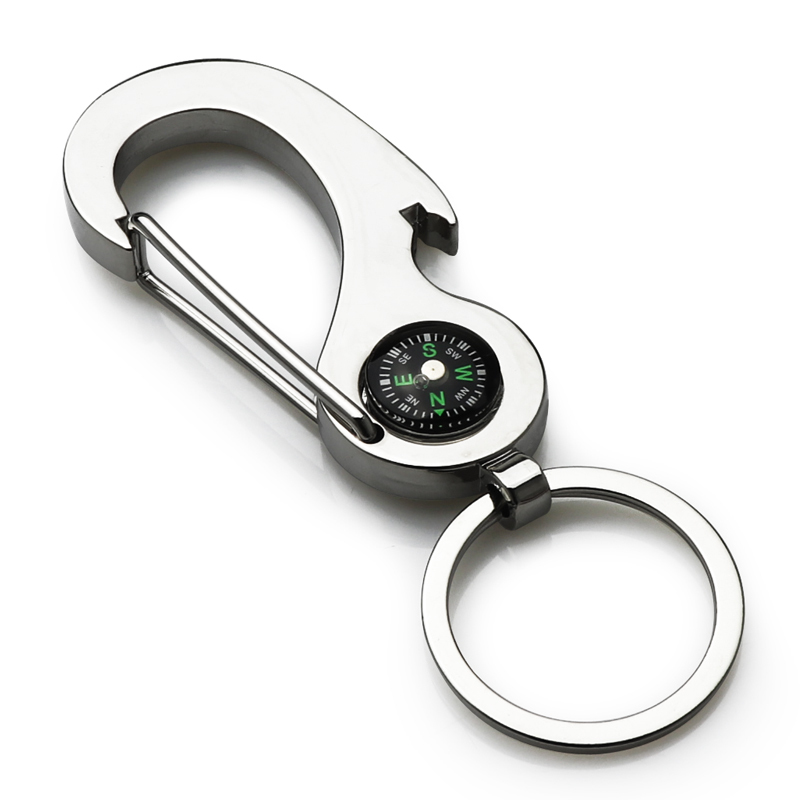 Keychain Travel Gifts Outdoor Compass Carabiner