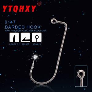 เบ็ดตกปลาเหล็กกล้าคาร์บอนสูงแบบมีเงี่ยง สำหรับตกปลาแบส ตกปลาทะเล ตกปลาในน้ำเค็ม ตกปลาหิน ตกปลาด้วยเหยื่อหนอน ขนาด 1 ถึง 10 - Product Image 3