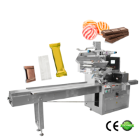 Longue durée de vie flowpack flux emballage oreiller sac fond plat burrito servomoteur automatique tortilla machine d'emballage