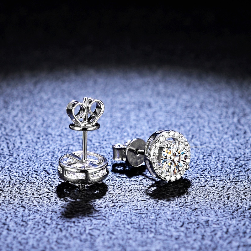 Elegant Earrings 925 Silver D VVS