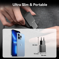 Nuevo Cargador GaN PD de 20W con Doble USB-C, Certificado KC KCC, Enchufe Coreano, con Logotipo Personalizado para Laptop y Celular