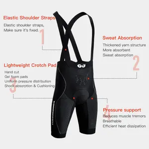 GJ QXF0203 Naadloze Anti-UV Snel Droogende Fietsjersey voor Heren/Dames Hoge Kwaliteit Ademend Fietsshirt met Aangepast Logo OEM/ODM - Product Image 3