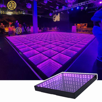 Panneaux miroir 3D Homei imperméables IP65 6x6m, contrôle à distance DMX, contrôle par téléphone, panneaux miroir infini, piste de danse