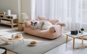 Katzen bett für Innen katzen, wasch bare Hunde betten für kleine Hunde und Katzen mit abnehmbarem Bezug, flauschige Katzen couch mit rutsch festem Boden - Product Image 5