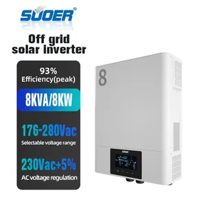 SUOER חדש 8kw היברידי מהפך לחסוך עלות 8KW Off רשת mppt שמש מהפך ללא סוללה