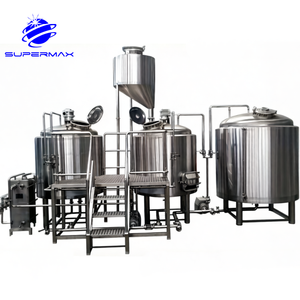 Équipement <span class=keywords><strong>de</strong></span> brassage personnalisé <span class=keywords><strong>de</strong></span> 1000 L avec commande PLC et acier inoxydable SUS304 pour brasserie et pub - Product Image 2
