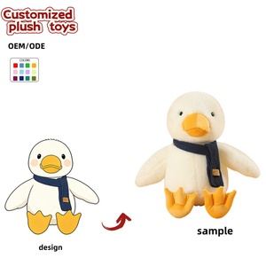 OEM/ODM Customized Duck Plush <strong>Toy</strong> with Scarf - Customizable Colors &amp; Accessories, Personalized Stuffed Duck for Gifts &amp; Branding - Product Image 1