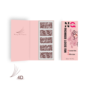 Extensiones de Pestañas NQ Hechas a Mano con Pelo Sintético Vegano, Libres de Crueldad Animal, Naturales, Largas y Suaves, 10D, Hanoi, Vietnam, Caja de 100 - Product Image 1